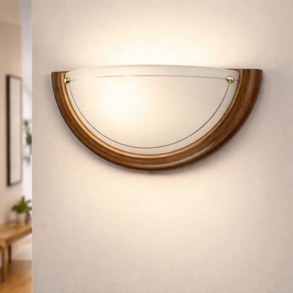 Brilagi - Zidno svetlo ORBIS 1xE27/60W/230V 30 cm borovina
