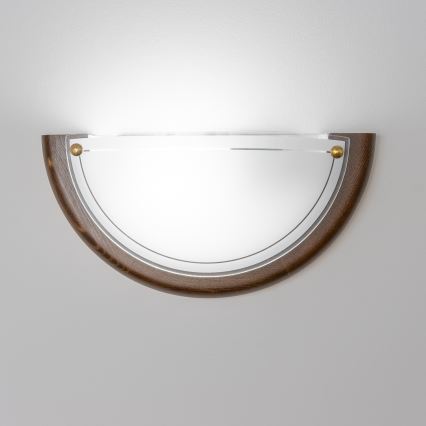 Brilagi - Zidno svetlo ORBIS 1xE27/60W/230V 30 cm borovina