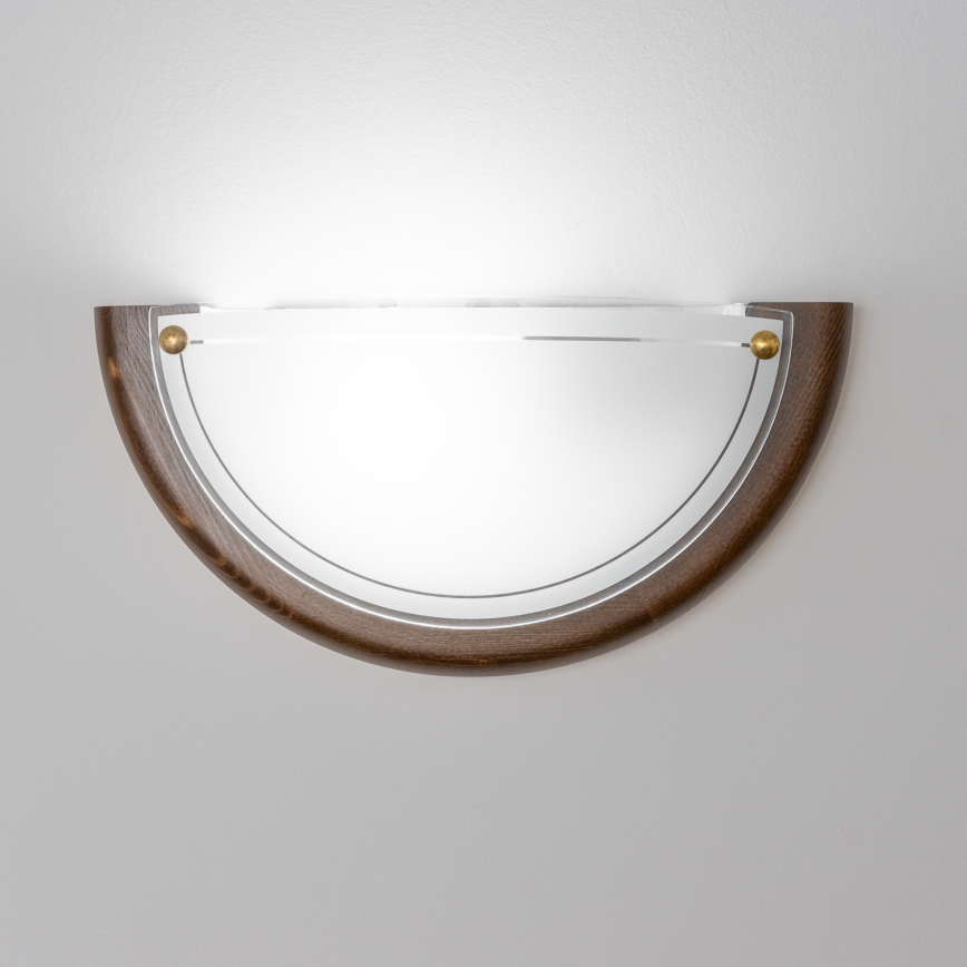 Brilagi - Zidno svetlo ORBIS 1xE27/60W/230V 30 cm borovina