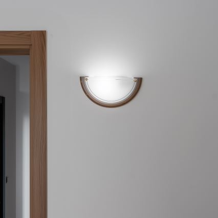 Brilagi - Zidno svetlo ORBIS 1xE27/60W/230V 30 cm borovina