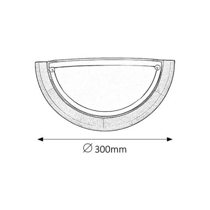 Brilagi - Zidno svetlo ORBIS 1xE27/60W/230V 30 cm borovina