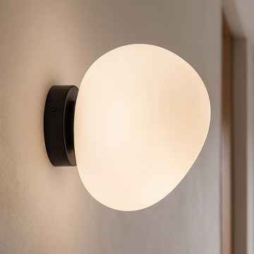 BRILAGI - Zidno svetlo PEBBLES 1xE27/40W/230V prečnik 20 cm crna