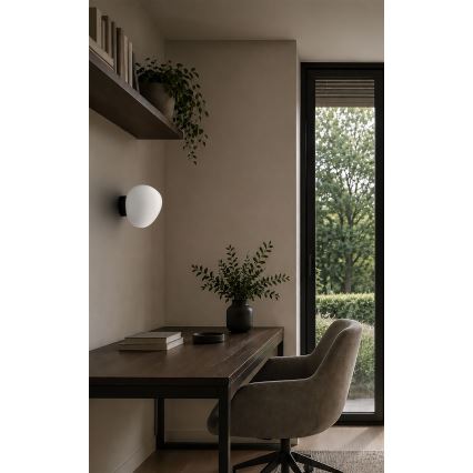 BRILAGI - Zidno svetlo PEBBLES 1xE27/40W/230V prečnik 20 cm crna
