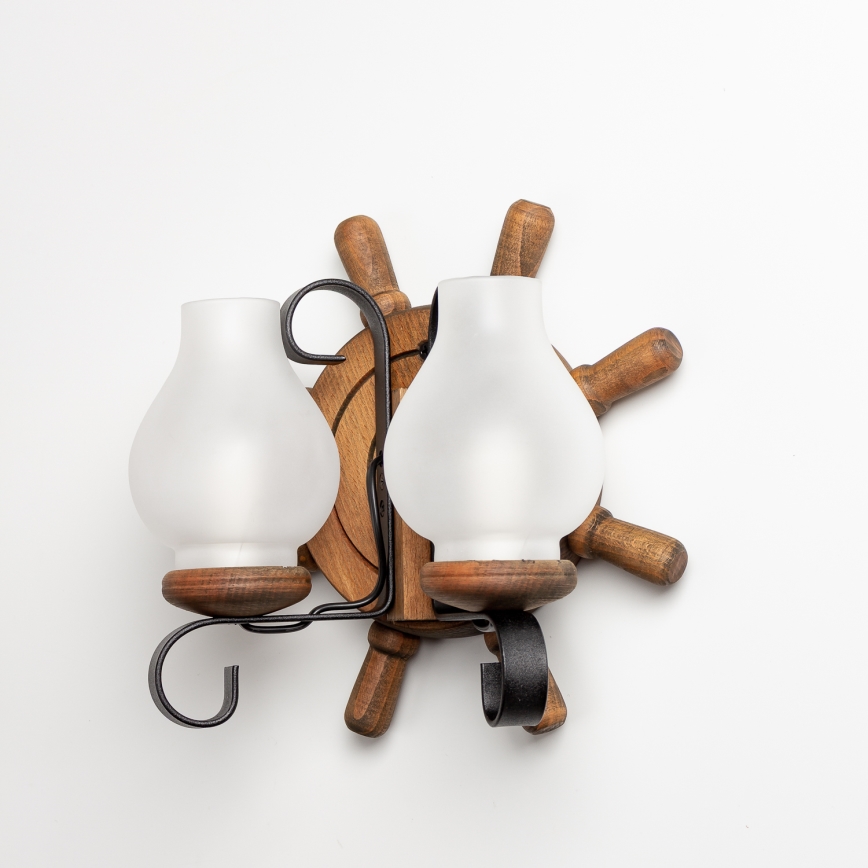 Brilagi - Zidno svetlo TIMONA 2xE14/40W/230V bukva