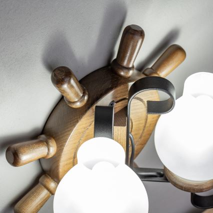 Brilagi - Zidno svetlo TIMONA 2xE14/40W/230V bukva/orah