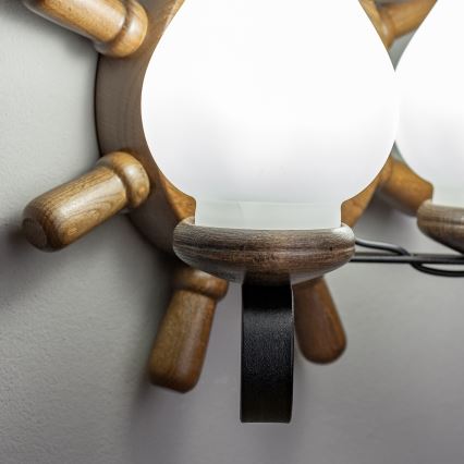 Brilagi - Zidno svetlo TIMONA 2xE14/40W/230V bukva/orah