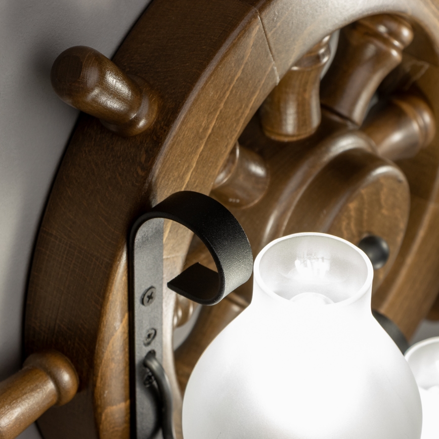 Brilagi - Zidno svetlo TIMONA 3xE14/40W/230V buk/orah