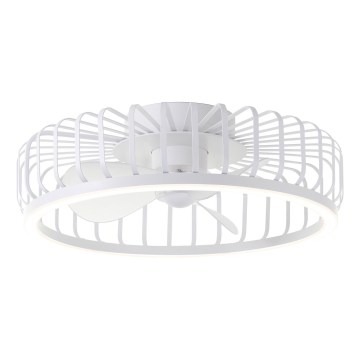 Brilliant - CAPO prigušiva LED plafonska lampa sa ventilatorom LED/36W/230V 2700-6500K, prečnik 48 cm, bela + daljinski upravljač