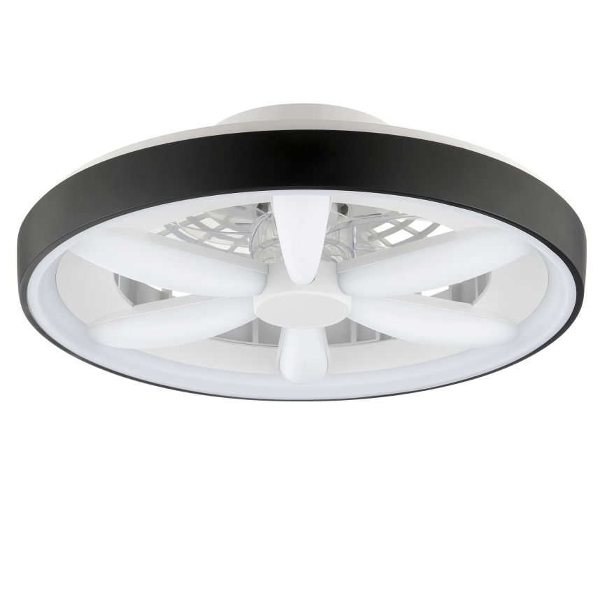 Brilliant - LED RGBW prigušiva stropni ventilator sa svetlom GAIANO LED/48W/230V 2700-6500K crna + daljinski upravljač
