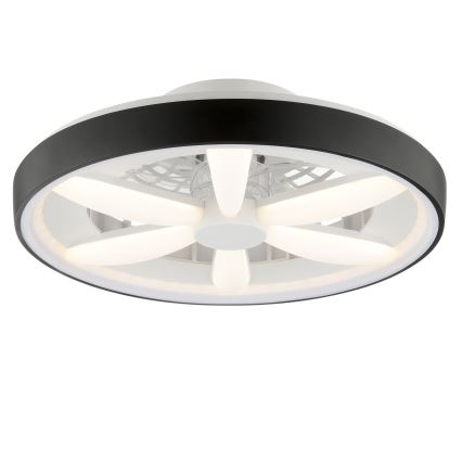 Brilliant - LED RGBW prigušiva stropni ventilator sa svetlom GAIANO LED/48W/230V 2700-6500K crna + daljinski upravljač