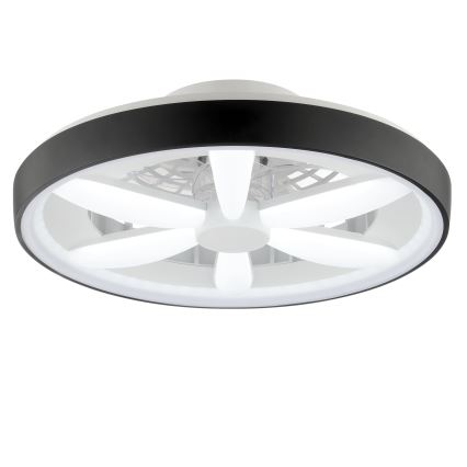 Brilliant - LED RGBW prigušiva stropni ventilator sa svetlom GAIANO LED/48W/230V 2700-6500K crna + daljinski upravljač