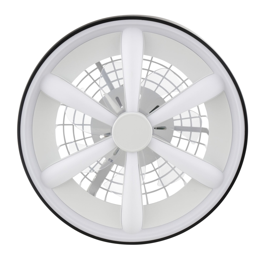 Brilliant - LED RGBW prigušiva stropni ventilator sa svetlom GAIANO LED/48W/230V 2700-6500K crna + daljinski upravljač