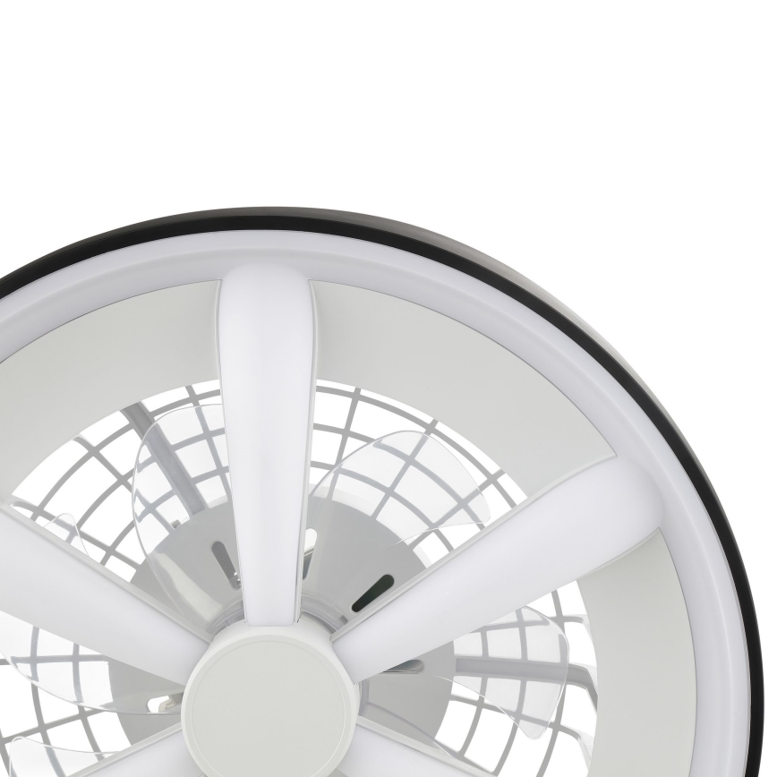 Brilliant - LED RGBW prigušiva stropni ventilator sa svetlom GAIANO LED/48W/230V 2700-6500K crna + daljinski upravljač