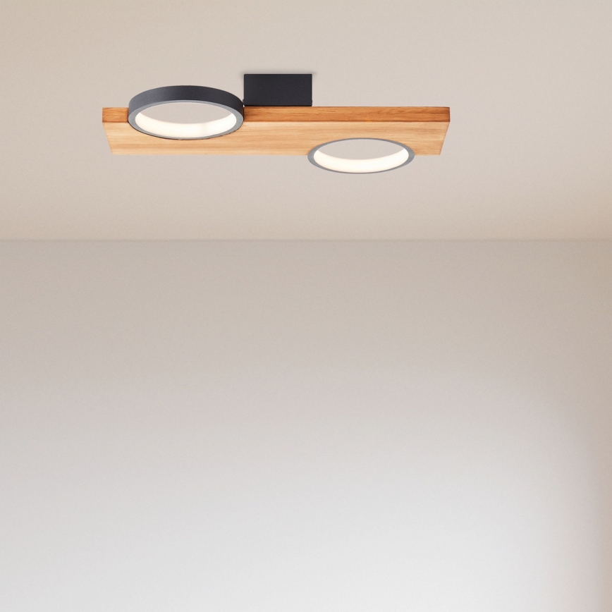Brilliant - LED stropna svetiljka CHEESY LED/14W/230V borovina