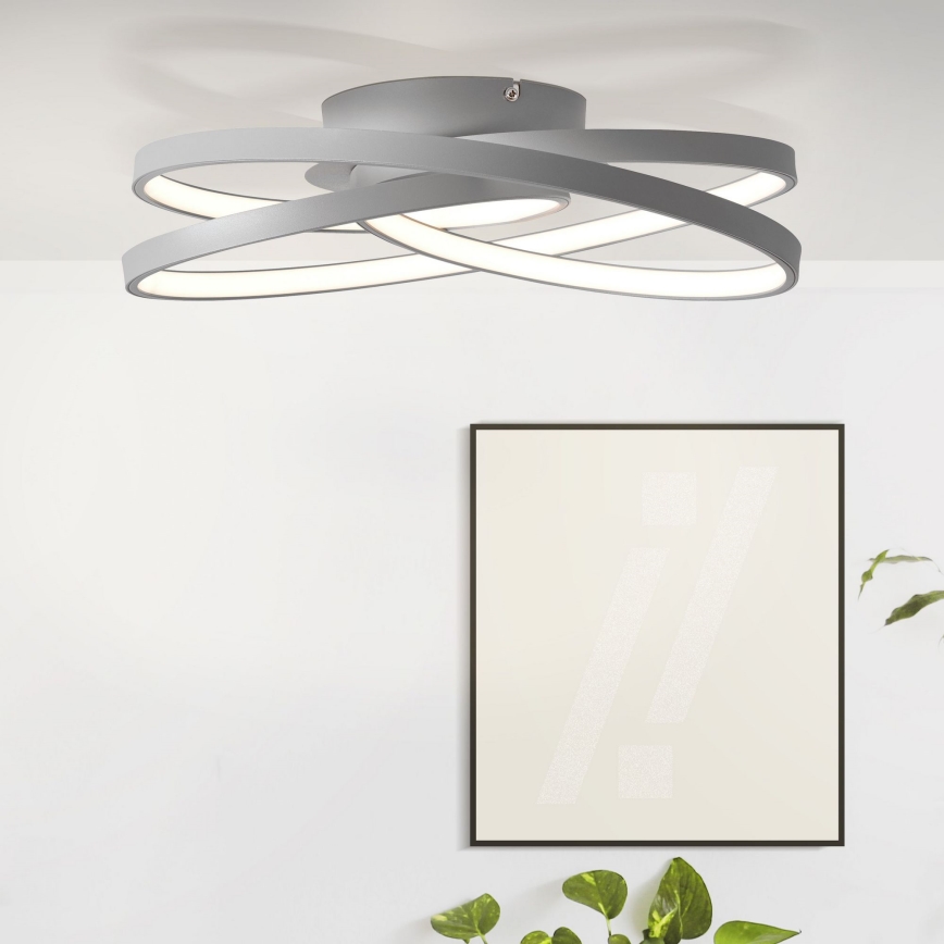 Brilliant - LED plafonsko svetlo LABYRINTH LED/40W/230V prečnik 39,5 cm siva