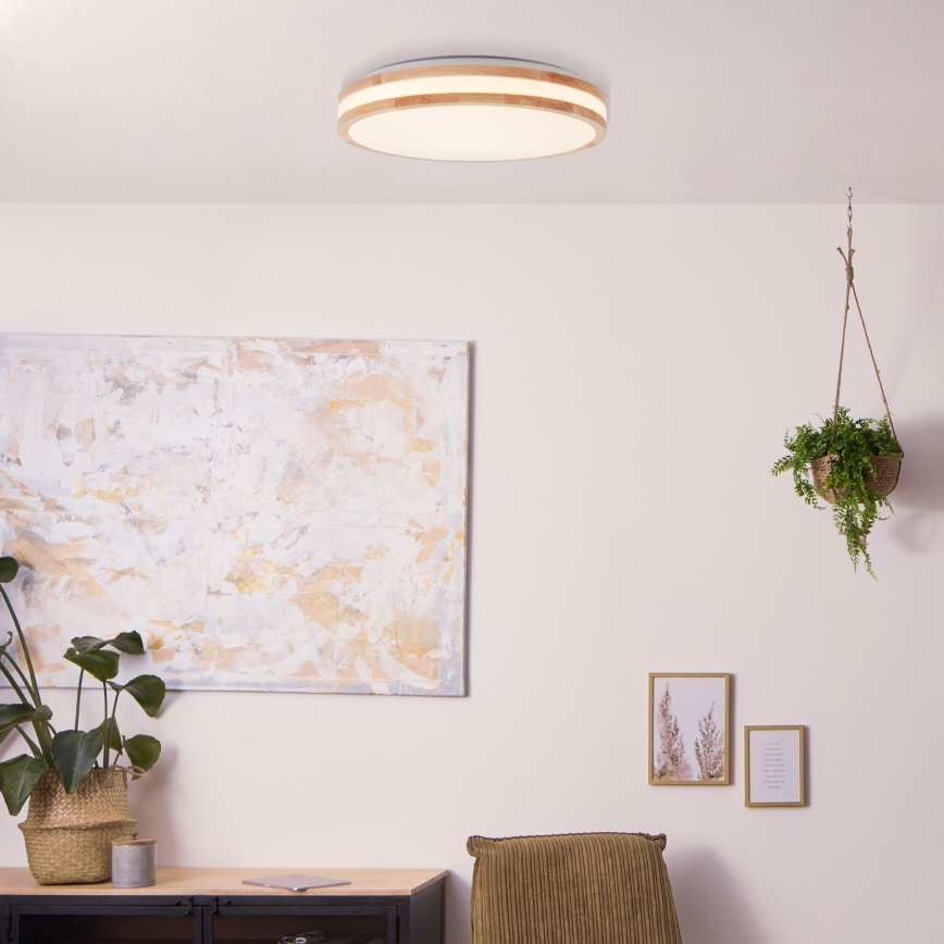 Brilliant - LED plafonsko svetlo LASKOS LED/22W/230V prečnik 38 cm kaučukovac