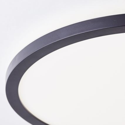 Brilliant - LED plafonsko svetlo MILTON LED/18W/230V prečnik 29,3 cm crna