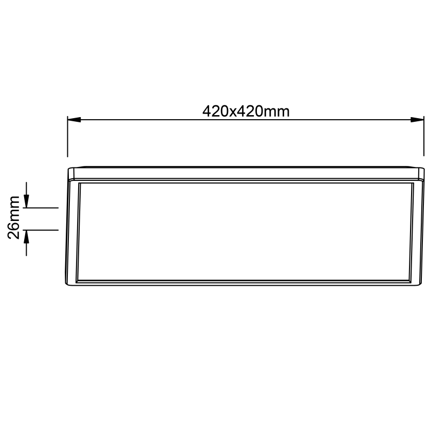 Brilliant - LED plafonsko svetlo MILTON LED/24W/230V 42x42 cm bela