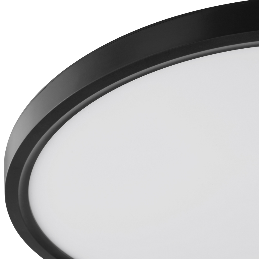 Brilliant - LED plafonsko svetlo sa senzorima pokreta i sumraka GALO LED/26W/230V, prečnika 40 cm, crno