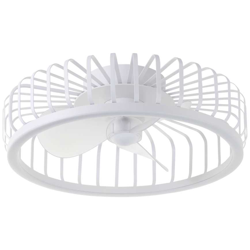 Brilliant - CAPO prigušiva LED plafonska lampa sa ventilatorom LED/36W/230V 2700-6500K, prečnik 48 cm, bela + daljinski upravljač