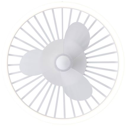 Brilliant - CAPO prigušiva LED plafonska lampa sa ventilatorom LED/36W/230V 2700-6500K, prečnik 48 cm, bela + daljinski upravljač