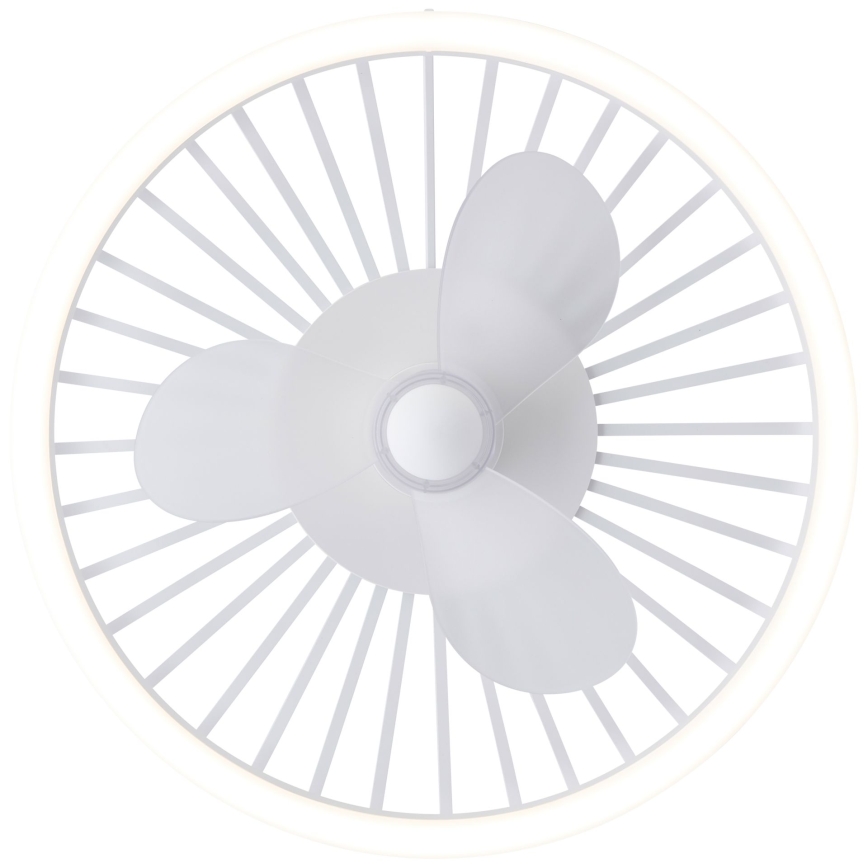Brilliant - CAPO prigušiva LED plafonska lampa sa ventilatorom LED/36W/230V 2700-6500K, prečnik 48 cm, bela + daljinski upravljač