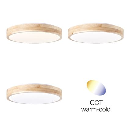 Brilliant - LED plafonsko svetlo SLIMLINE LED/14W/230V 3000/4000K kaučukovo drvo