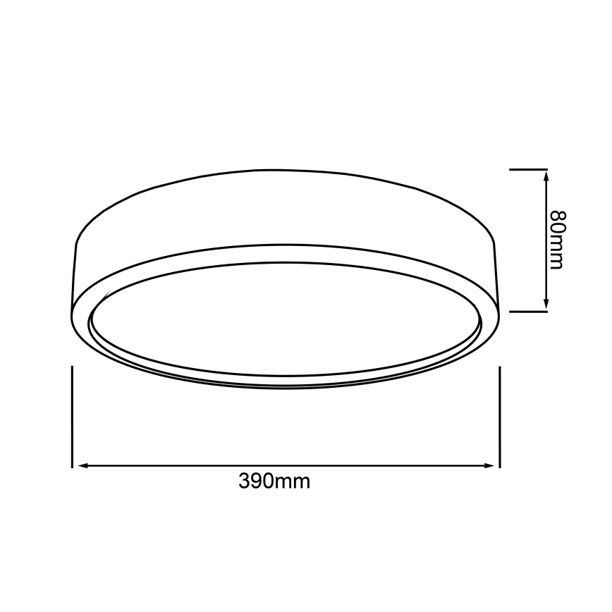 Brilliant - LED plafonsko svetlo SLIMLINE LED/22W/230V Ø 39 cm fikus