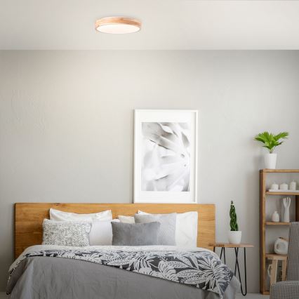 Brilliant - LED plafonsko svetlo SLIMLINE LED/24W/230V prečnik 34,5 cm kaučukovo drvo
