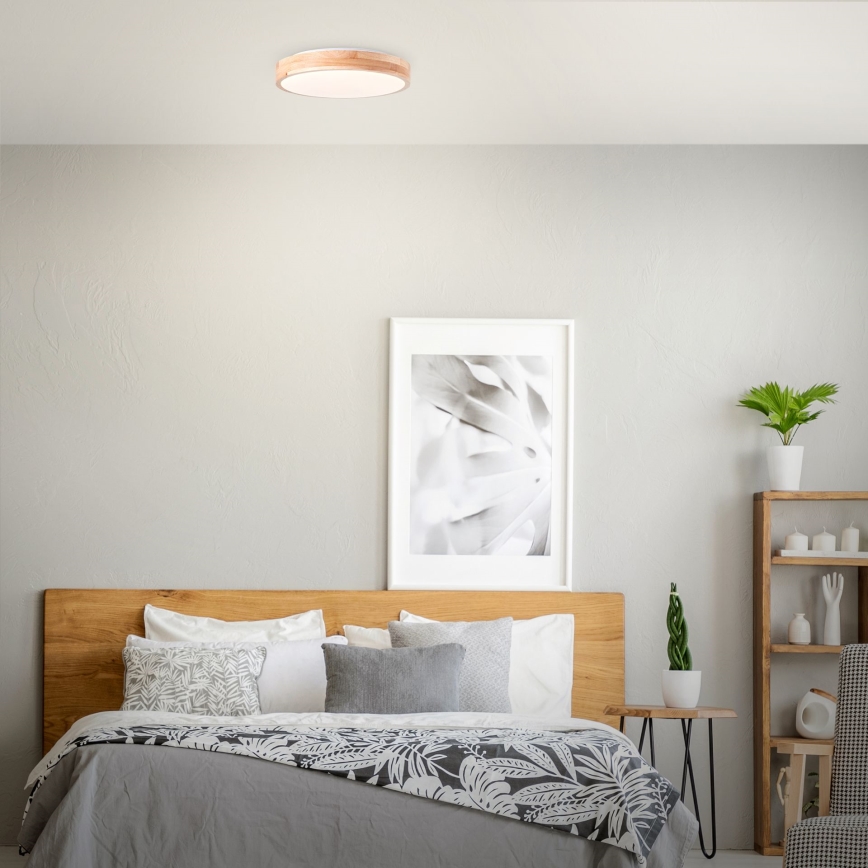 Brilliant - LED plafonsko svetlo SLIMLINE LED/24W/230V prečnik 34,5 cm kaučukovo drvo