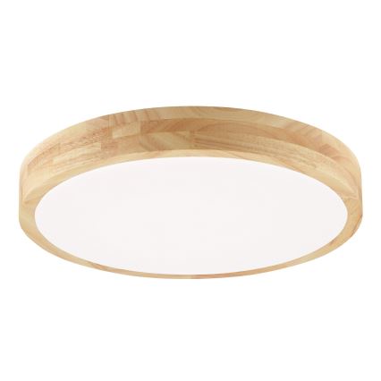 Brilliant - LED stropno svetlo za kupatilo MOREEN LED/18W/230V 2700/4000/6500K prečnik 34 cm IP44, od kaučukovog drveta