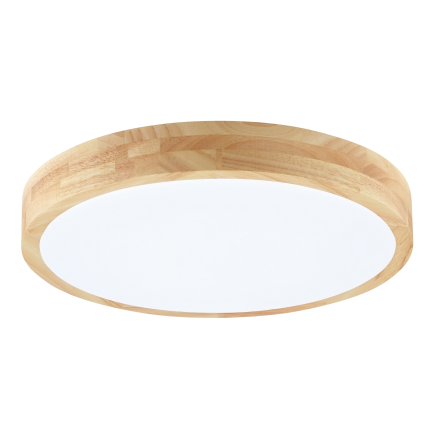 Brilliant - LED stropno svetlo za kupatilo MOREEN LED/18W/230V 2700/4000/6500K prečnik 34 cm IP44, od kaučukovog drveta