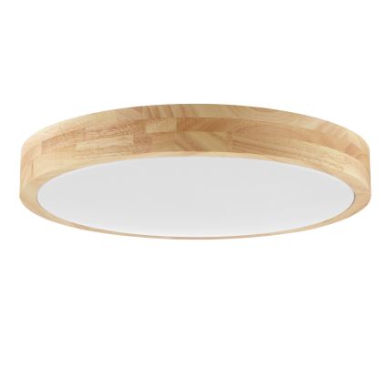 Brilliant - LED stropno svetlo za kupatilo MOREEN LED/18W/230V 2700/4000/6500K prečnik 34 cm IP44, od kaučukovog drveta