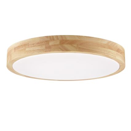 Brilliant - LED stropno svetlo za kupatilo MOREEN LED/18W/230V 2700/4000/6500K prečnik 34 cm IP44, od kaučukovog drveta