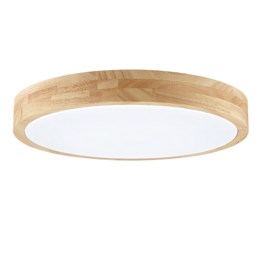 Brilliant - LED stropno svetlo za kupatilo MOREEN LED/18W/230V 2700/4000/6500K prečnik 34 cm IP44, od kaučukovog drveta
