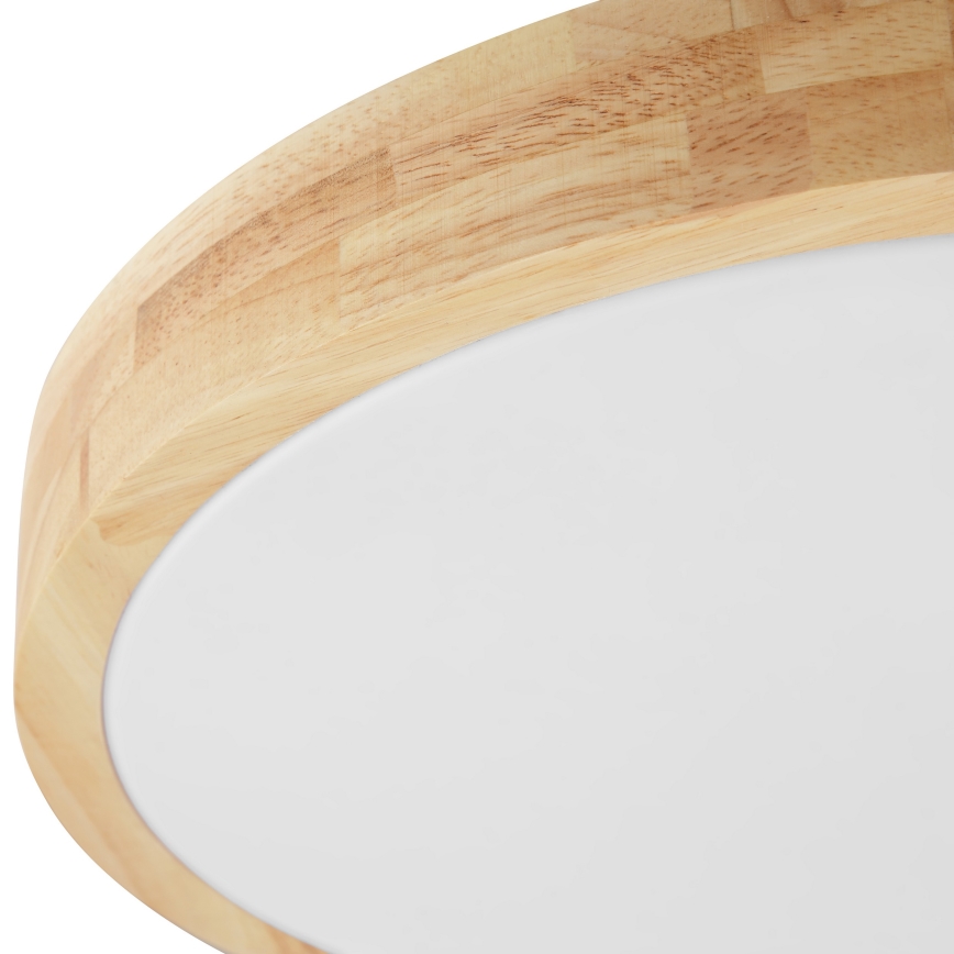 Brilliant - LED stropno svetlo za kupatilo MOREEN LED/18W/230V 2700/4000/6500K prečnik 34 cm IP44, od kaučukovog drveta
