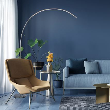 Brilliant - LED prigušiva dodirna stojeća lampa BOW LED/14W/230V 3000/4000/6500K mat hrom