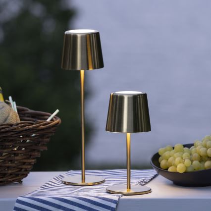 Brilliant - LED prigušiva dodirna spoljašnja lampa XAANA LED/4W/5V 3000/4000/6500K 2600 mAh IP44 zlatna