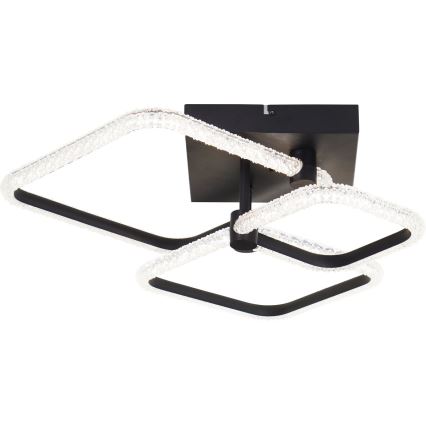 Brilliant - LED prigušiva stropna svetiljka AYDIN LED/30W/230V 3000-6500K crna + daljinski upravljač
