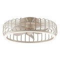 Brilliant - LED prigušiva plafonska lampa sa ventilatorom CAPO LED/36W/230V 2700-6500K prečnika 48 cm bež + daljinsko upravljanje