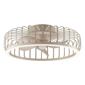 Brilliant - LED prigušiva plafonska lampa sa ventilatorom CAPO LED/36W/230V 2700-6500K prečnika 48 cm bež + daljinsko upravljanje