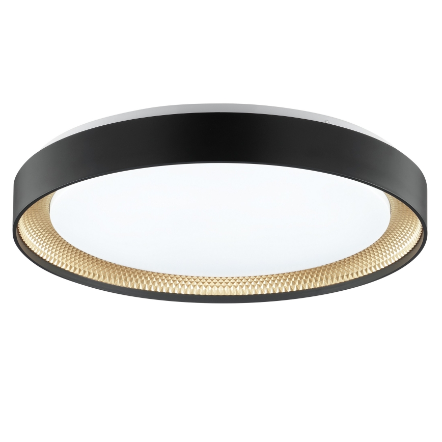 Brilliant - LED prigušiva stropna svetiljka WALDO LED/36W/230V 3000-6500K pr. 48,5 cm crna/zlatna + daljinski upravljač