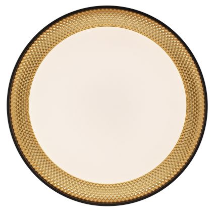 Brilliant - LED prigušiva stropna svetiljka WALDO LED/36W/230V 3000-6500K pr. 48,5 cm crna/zlatna + daljinski upravljač