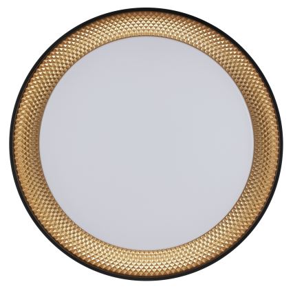Brilliant - LED prigušiva stropna svetiljka WALDO LED/36W/230V 3000-6500K pr. 48,5 cm crna/zlatna + daljinski upravljač