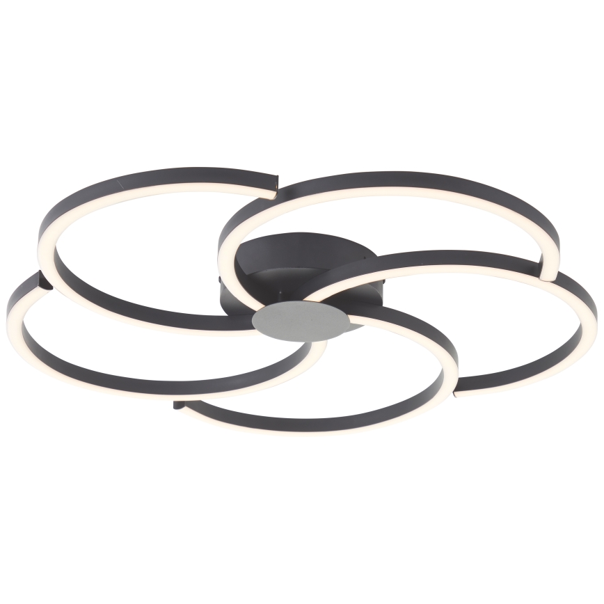 Brilliant - LED prigušiva plafonska svetiljka FICO LED/32W/230V Ø 57 cm crna