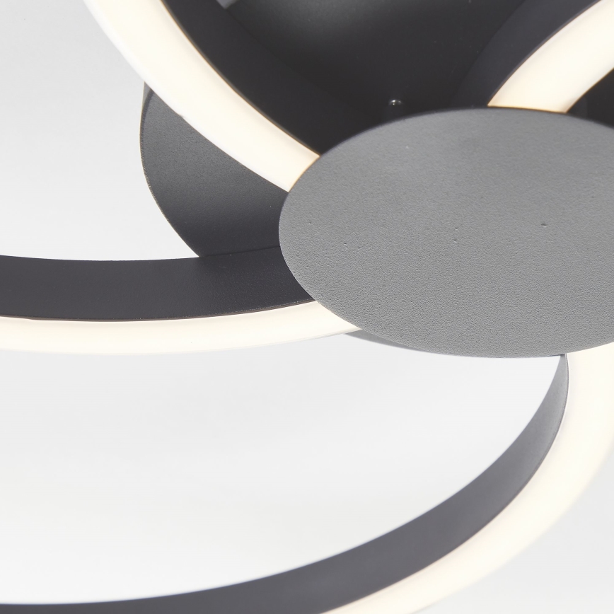 Brilliant - LED prigušiva plafonska svetiljka FICO LED/32W/230V Ø 57 cm crna