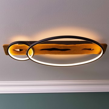 Brilliant - LED Prigušiva plafonska svetiljka PIRUS LED/30W/230V 30x70 cm kaučukovo drvo