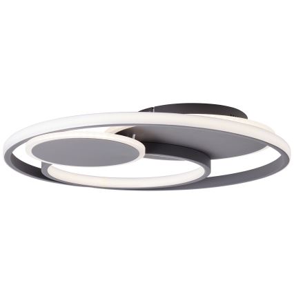 Brilliant - LED prigušiva stropna svetiljka RUNDA LED/50W/230V 3000-6500K crna + daljinski upravljač