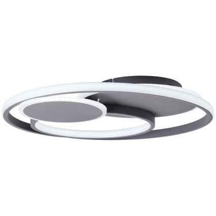 Brilliant - LED prigušiva stropna svetiljka RUNDA LED/50W/230V 3000-6500K crna + daljinski upravljač