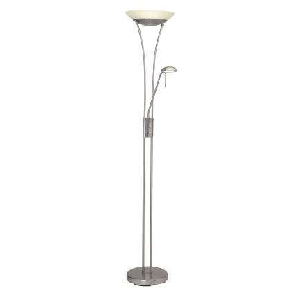Brilliant - LED prigušiva podna lampa FINN 2xLED/13W/230V matni hrom